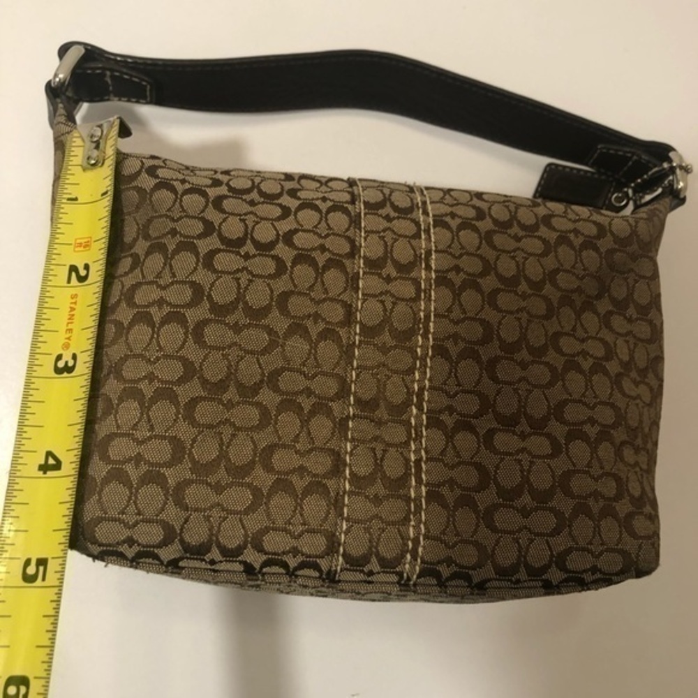 Coach vintage y2k signature brown and leather mini bag - Picture 3 of 9